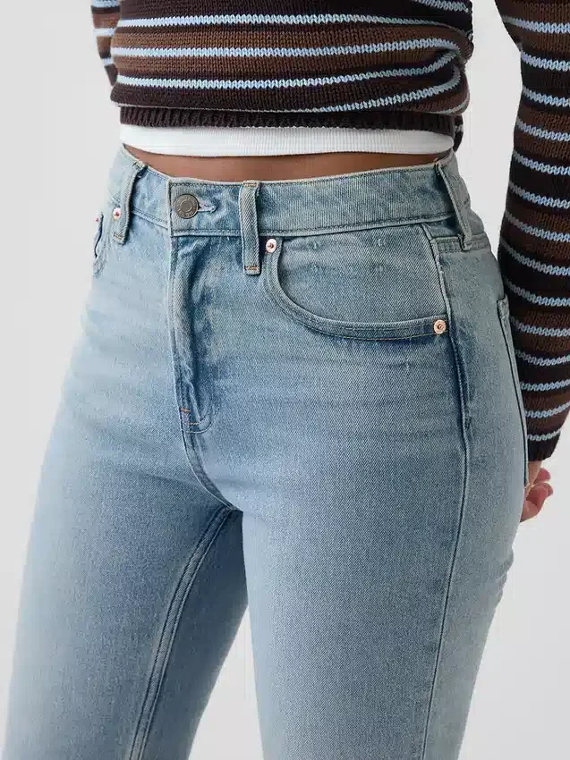 Džíny Curvy s vysokým pasem ve stylu 90. let, úzké a rovné