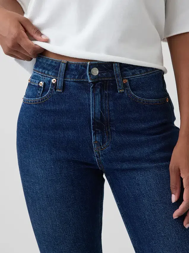Džíny Curvy s vysokým pasem ve stylu 90. let, úzké a rovné