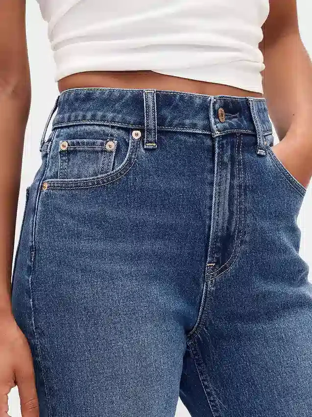 Džíny Curvy s vysokým pasem ve stylu 90. let, úzké a rovné