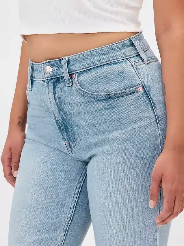 Džíny Curvy s vysokým pasem ve stylu 90. let, úzké a rovné