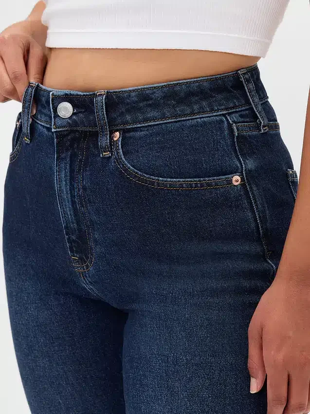 Džíny Curvy s vysokým pasem ve stylu 90. let, úzké a rovné