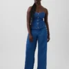Džíny GAP × Hfr High Rise Pintuck Stride Wide-Leg od Atelier Ndigo