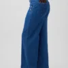 Džíny GAP × Hfr High Rise Pintuck Stride Wide-Leg od Atelier Ndigo