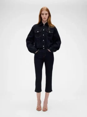Džíny GAP × Victoria Beckham s nízkým pasem v délce capri