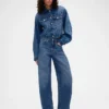 Džíny GAP × Victoria Beckham s vysokým pasem a obloukovým střihem