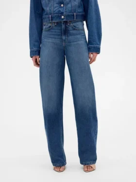 Džíny GAP × Victoria Beckham s vysokým pasem a obloukovým střihem