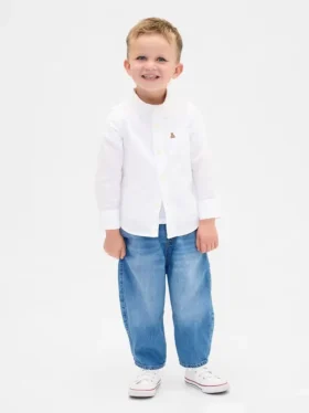 Džíny pro miminka a batolata s elastickým pasem