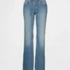 Džíny s nízkým pasem, dlouhé a úzké, se šněrováním