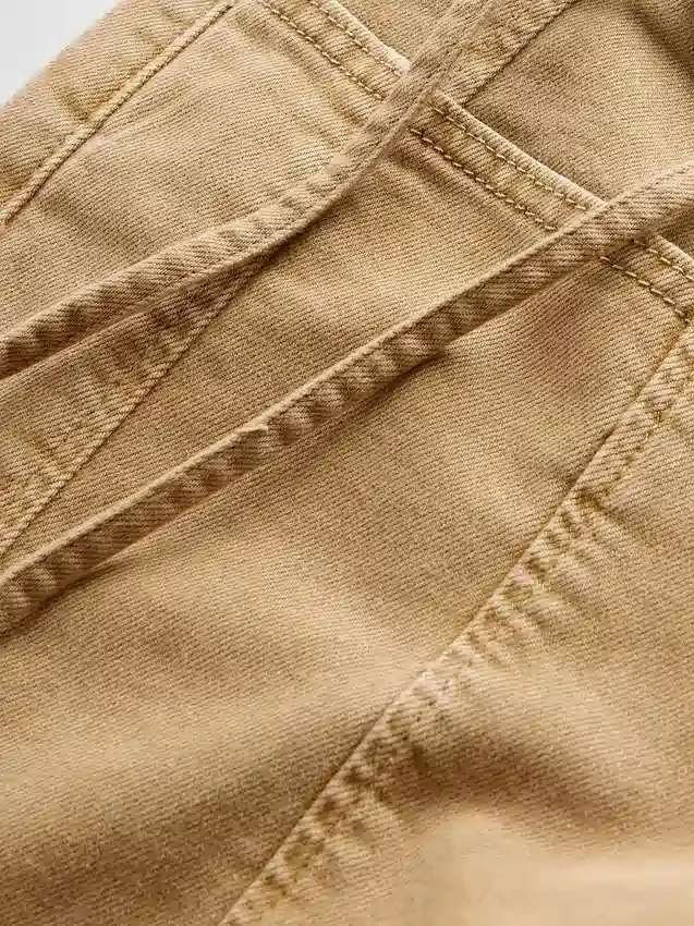 Džíny s nízkým pasem ve stylu 90. let, volné, s mikroopaskem