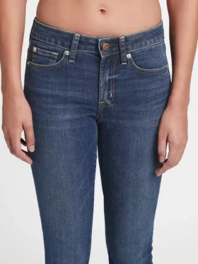 Džíny s středně vysokým pasem, pro plnější postavy, střih True Skinny