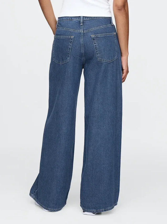 Džíny s středně vysokým pasem, ultraměkké a volné
