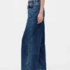 Džíny s volným střihem a středně vysokým pasem z pleteného denimu