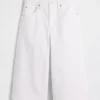 Džíny typu culotte s vysokým pasem