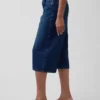 Džíny typu culotte s vysokým pasem a páskem