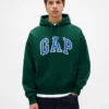 Dospělá mikina s kapucí z extra silného francouzského froté s oversized logem