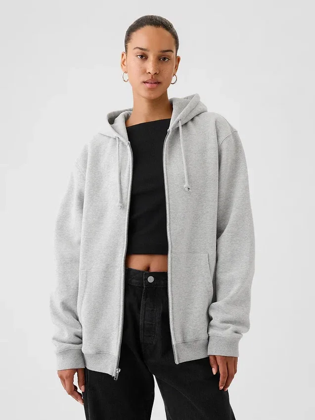 Dospělá mikina Vintagesoft Relaxed Zip Hoodie
