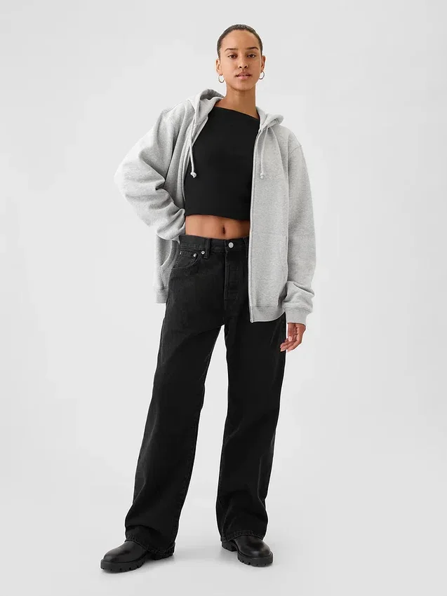 Dospělá mikina Vintagesoft Relaxed Zip Hoodie