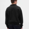 Dospělácká těžká oversized mikina s čtvrtinovým zipem
