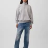 Dospělácká těžká oversized mikina s čtvrtinovým zipem