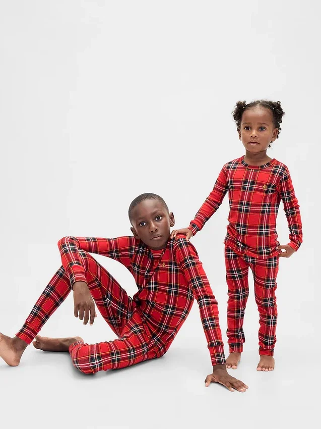 Dětská a kojenecká sada pyžama z organické česané bavlny