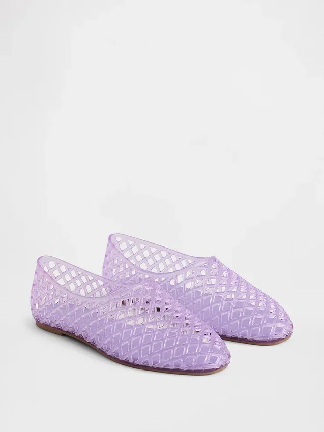 Dětské balerínky z průhledného materiálu