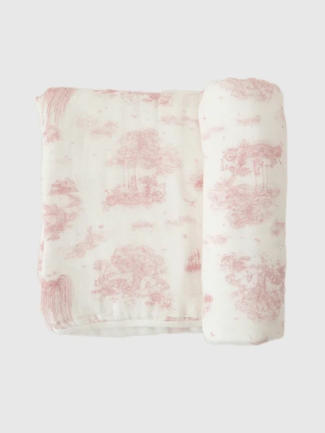 Dětská bambusová deka „Spring Toile“ od The Gilded Bird