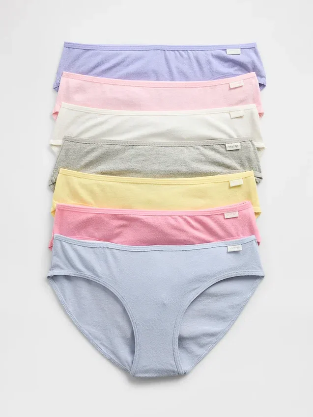 Dětské bikiny s potiskem dnů v týdnu (balení po 7 kusech)
