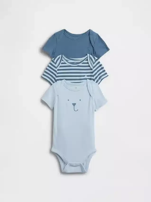 Dětské body Baby First Favorites (balení po 3 kusech)