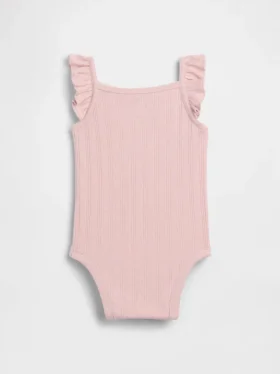 Dětské body s žebrovaným úpletem