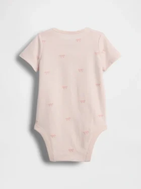 Dětský body s mašlí z organické bavlny „Baby First Favorites“
