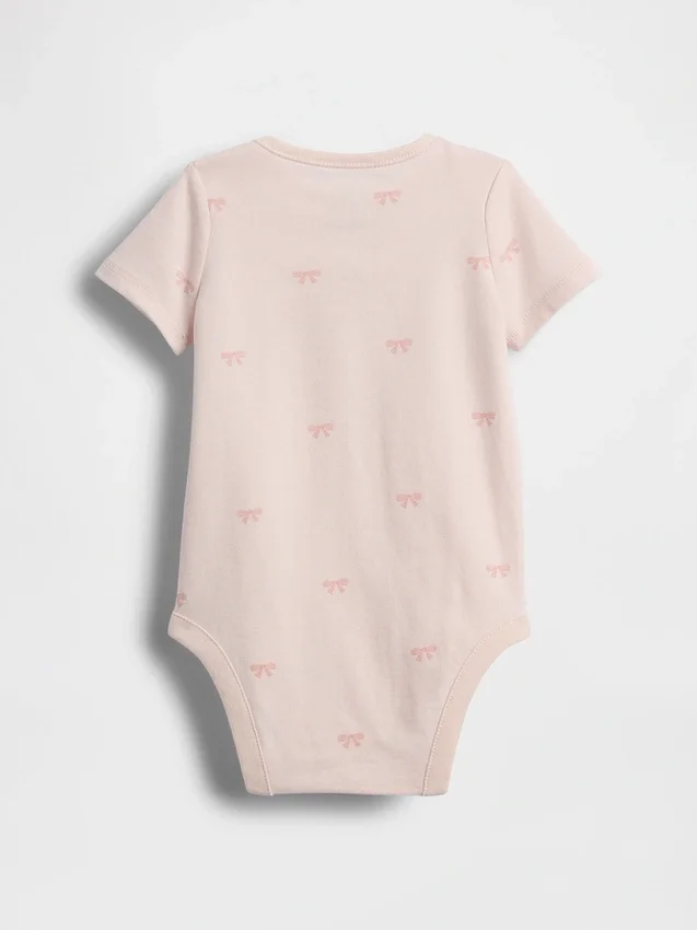 Dětský body s mašlí z organické bavlny „Baby First Favorites“