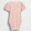 Dětské body s nafouknutými rukávy z jemného žebrovaného úpletu z řady „Baby First Favorites“