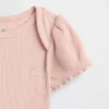 Dětské body s nafouknutými rukávy z jemného žebrovaného úpletu z řady „Baby First Favorites“