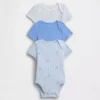 Dětské body Tiny Rib z řady Baby First Favorites (balení po 3 kusech)