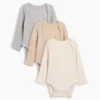 Dětské body Tiny Rib z řady Baby First Favorites (balení po 3 kusech)