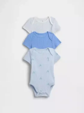 Dětské body Tiny Rib z řady Baby First Favorites (balení po 3 kusech)