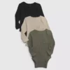 Dětské body Tiny Rib z řady Baby First Favorites (balení po 3 kusech)