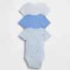 Dětské body Tiny Rib z řady Baby First Favorites (balení po 3 kusech)