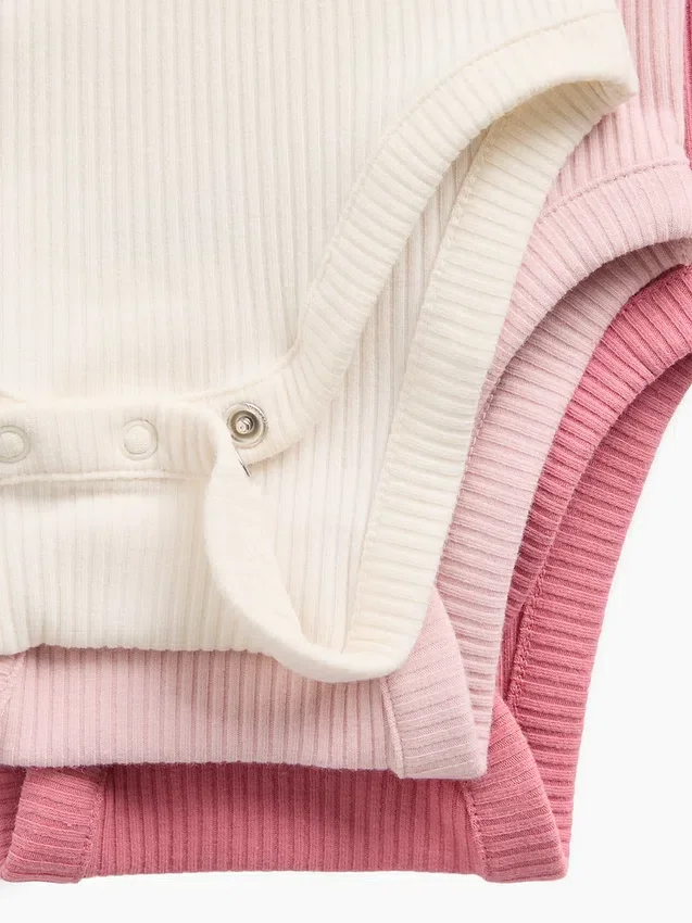 Dětské body Tiny Rib z řady Baby First Favorites (balení po 3 kusech)