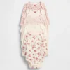 Dětské body z organické bavlny „Baby First Favorite“ (balení po 5 kusech)