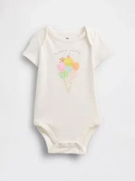 Dětské body z organické bavlny Baby First Favorites
