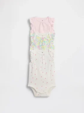 Dětské body z organické bavlny Baby First Favorites (balení po 3 kusech)