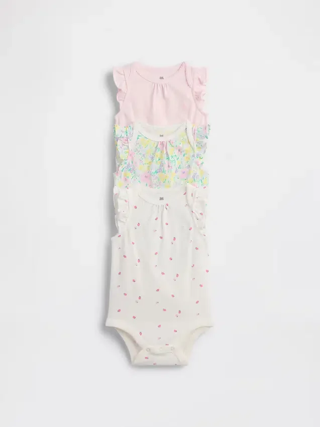 Dětské body z organické bavlny Baby First Favorites (balení po 3 kusech)