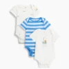 Dětské body z organické bavlny Baby First Favorites (balení po 3 kusech)