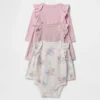 Dětské body z organické bavlny Baby First Favorites (balení po 3 kusech)