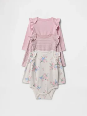 Dětské body z organické bavlny Baby First Favorites (balení po 3 kusech)