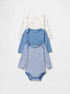 Dětské body z organické bavlny Baby First Favorites (balení po 3 kusech)