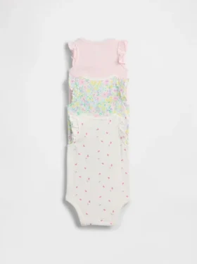 Dětské body z organické bavlny Baby First Favorites (balení po 3 kusech)