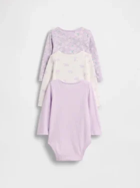 Dětské body z organické bavlny Baby First Favorites (balení po 3 kusech)