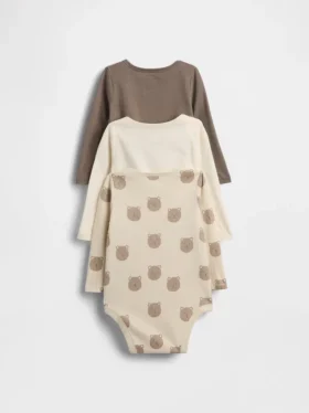 Dětské body z organické bavlny Baby First Favorites (balení po 3 kusech)